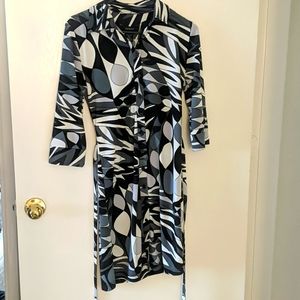 Geometric Express wrap dress